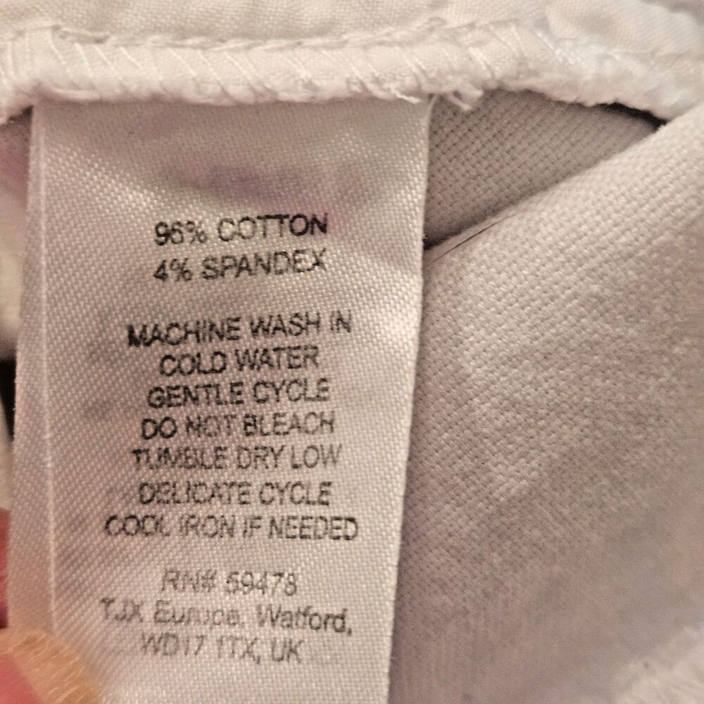 Kenar White Shorts Women Size 8 Flat Front Medium Rise Vacation Beach Summer - Picture 9 of 9